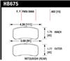 Hawk 09+ Mitsubishi Lancer Ralliart / 08+ Lancer GTS LTS Rear Brake Pads