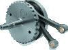 S&S Cycle 00-06 BT 4-5/8in Stroke Flywheel Assembly w/o Sprocket Shaft Bearing Race
