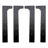 Wehrli Modular Steel Work Bench Leg Kit 40in Tall x .120in Thick - Flat Black