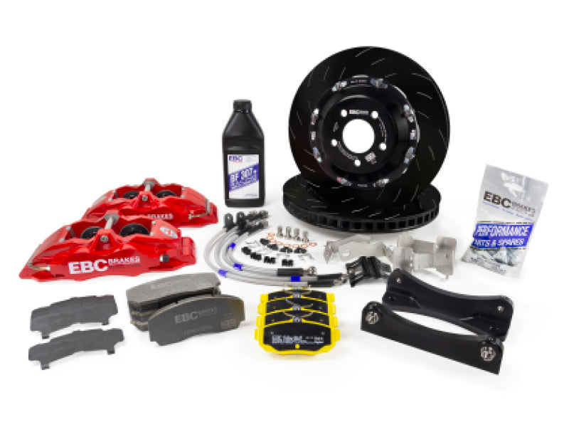 EBC Racing Volkswagen ID Buzz Red Apollo-6 Calipers 355mm Rotors Front Big Brake Kit