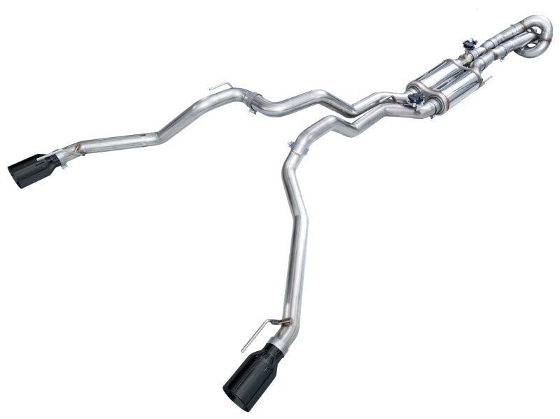 AWE 2024+ Ford Ranger Raptor 3.0L Switchpath Cat-Back Exhaust - Diamond Black Tips