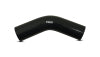 Vibrant 4 Ply Reinforced Silicone Elbow Connector - 3in I.D. - 45 deg. Elbow (BLACK)