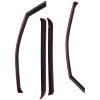 Westin 02-06 Cadillac/Chevy/GMC Escalade ESV/EXT/Avalanche In-Channel Wind Deflector 4pc -Smoke