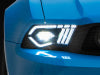 Raxiom 10-12 Ford Mustang w/ Factory Halogen LED Projector Headlights- Black Housing (Clear Lens)