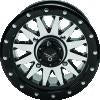 QuadBoss Wagon 14X7 4+3 4/156 Black Machined