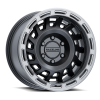 Raceline 957BS Halo 18x9in / 5x150 BP / 18mm Offset / 110.3mm Bore - Black & Silver Lip Wheel