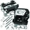 S&S Cycle 99-05 BT Super Stock 89cc Cylinder Head Kit - Black Wrinkle