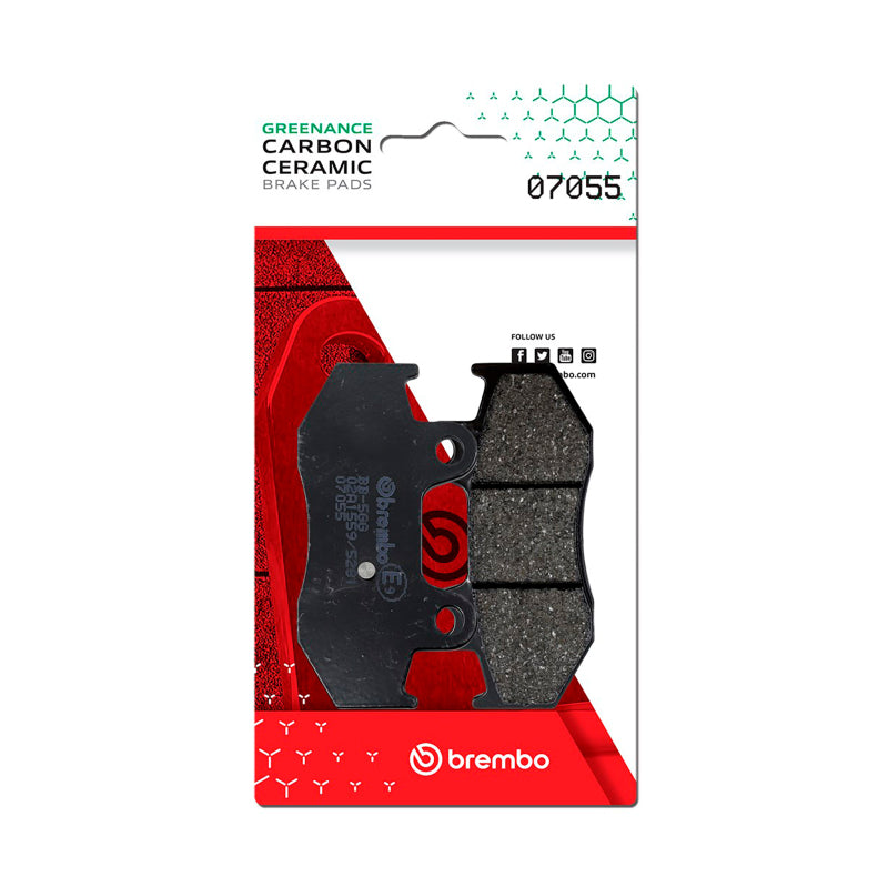 Brembo 03-09 Suzuki AN400 Burgman/2009 AN400 Burgman ABS Type S Carbon Ceramic Brake Pad - Rear