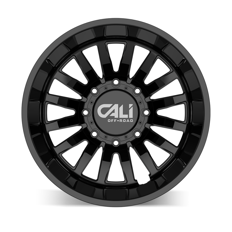 Cali Off-Road 9110D Summit Dually 20x8.25 / 8x210 BP / -232mm Offset / 154.2mm Hub Gloss Black Wheel