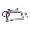 Letric Lighting 12-16 Dyna Switchback Perfect Plate Light Chrome Curved License Plate Frame