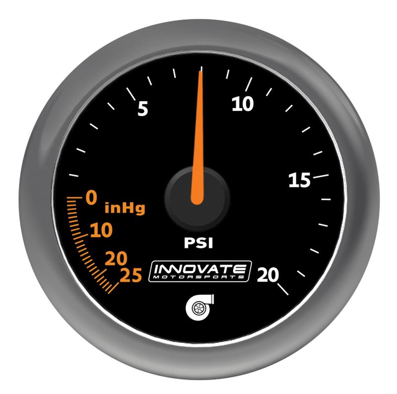 Innovate MTX Analog Oil Pressure Gauge 0-120psi - Black Dial