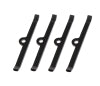 Moroso Chevrolet Small Block Valve Cover Hold Downs - Steel - Black Powder Coat - Set of 4