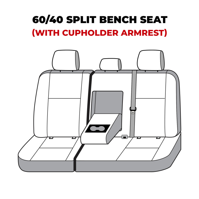 Covercraft 22-23 Toyota Tundra Carhartt Super Dux SeatSaver Custom Second Row Seat Covers - Black