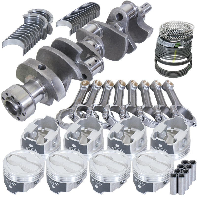 Eagle Chevy LT1350 1Pc 3.750in Crank 5.700in I-Beam Rods -18cc 4.030in Pistons Rotating Assembly