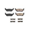 Power Stop 06-10 Hummer H3 Rear Z17 Evolution Ceramic Brake Pads w/Hardware