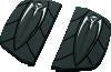 Kuryakyn Zombie Passenger Board Covers With Traditional D-Shaped Passenger Kit - Black