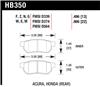 Hawk 90-01 Acura Integra (excl Type R) / 98-00 Civic Coupe Si Blue 9012 Race Rear Brake Pads