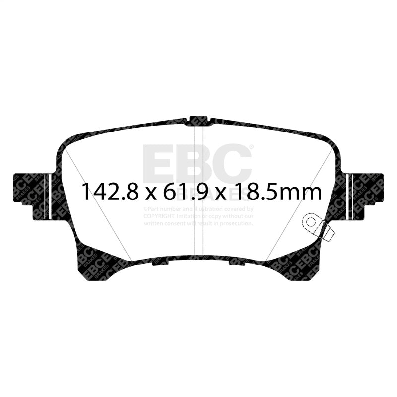 EBC 2019+ Jeep Gladiator 3.6L Ultimax Rear Brake Pads