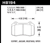 Hawk Mustang/Camaro/Lotus Brembo Calipers ER-1 Endurance Racing Brake Pads