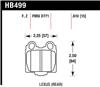 Hawk 00-05 Lexus IS300 HPS Street Rear Brake Pads