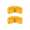 MGP Rear set 2 Caliper Covers Engraved Rear S197/Bar & Pony Yellow finish black ch