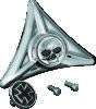 Kuryakyn License Plate Mounting Hole Covers Zombie Chrome