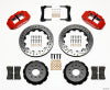 Wilwood Narrow Superlite 6R Front Hat Kit 13.06in Drill Red 2005-2014 Mustang