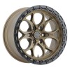 Weld W106 Ledge 6 17x9 / 6x139.7 BP / -12 Offset / 4.5 BS / 106.1 Bore Satin Bronze/Satin Black Ring