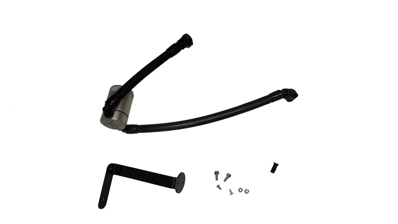 J&L 15-17 Ford F-150 5.0L Oil Separator 3.0 PCV Side - Clear Anodized