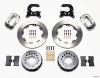 Wilwood Forged Dynalite P/S Rear Kit Polished Small Ford 2.66in Offset