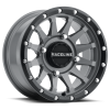 Raceline A95SG Trophy 14x7in / 4x156 BP / 38mm Offset / 132.5mm Bore - Grey & Black Lip Wheel