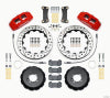 Wilwood Dynapro 6 Front Hat Kit 12.88in Drilled Red 2002-Up Mini Cooper w/ Lines