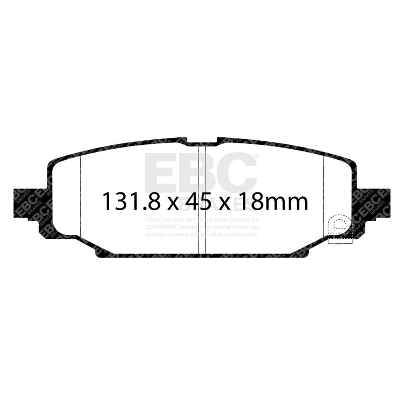 EBC 2018+ Jeep Wrangler (JL) Greenstuff Rear Brake Pads
