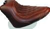 Mustang 11-13 Harley Blackline, 12-17 Slim/Slim S Tripper Solo Seat Diam Stitch - Distressed Brown