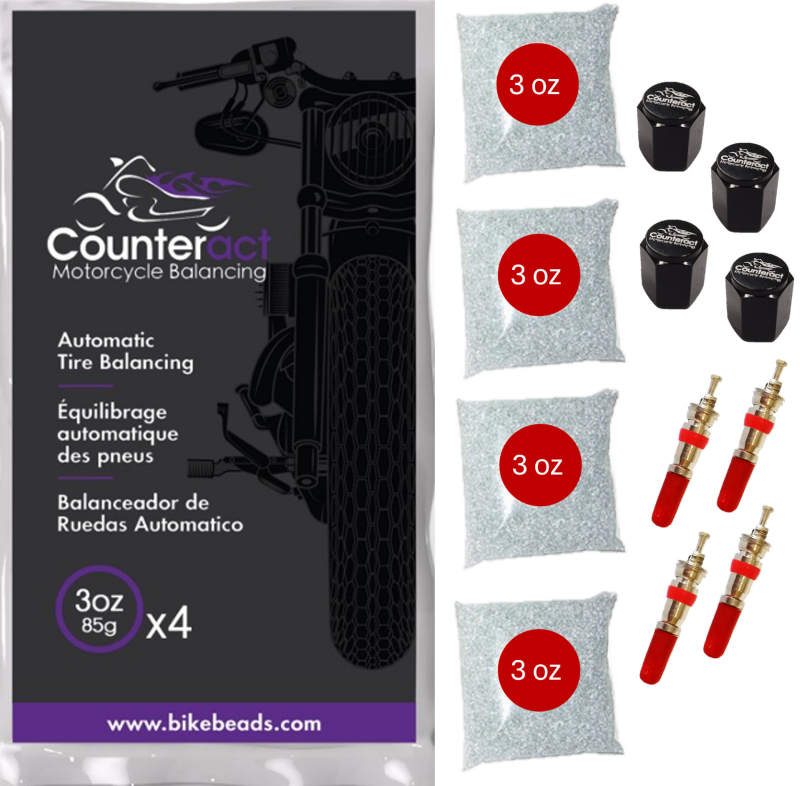 Counteract Motorcycle Balancing Bead Shop Pack (4) 3oz Bags