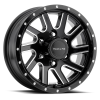 Raceline 820M Twisted 15x5in / 5x114.3 BP / 0mm Offset / 3.19mm Bore - Black & Machined Wheel