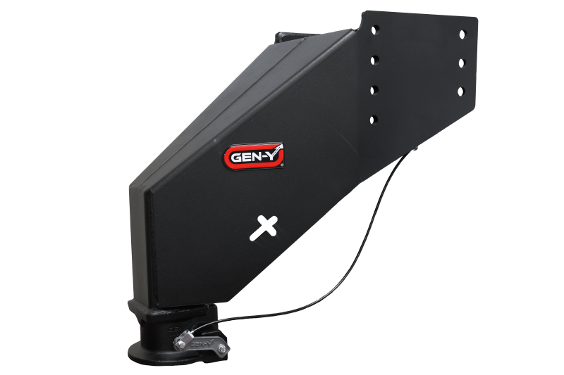 Gen-Y Nomad Static 5th Wheel to Gooseneck - 6.5K TW 30K Tow - Texture Black (Rhino Frames)