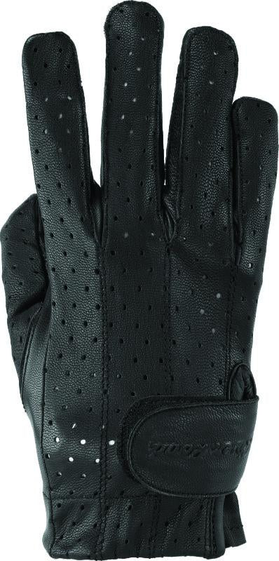 Kuryakyn Leather By River Road Tucson Leather Perforated Gloves Black Womens - Small
