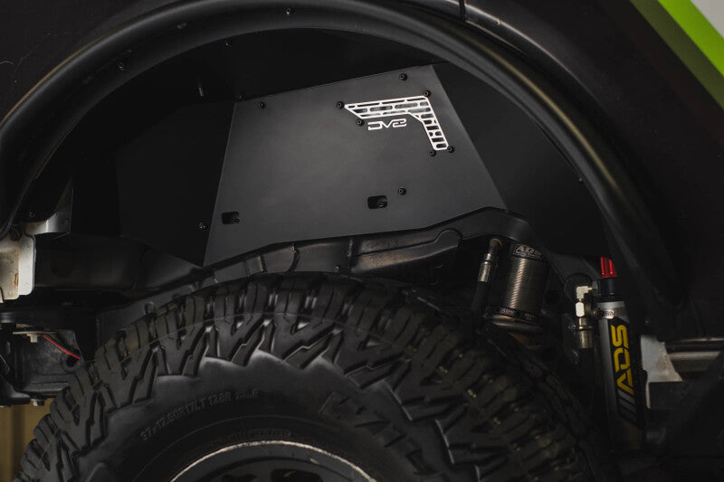 DV8 21-25 Ford Bronco Rear Aluminum Inner Fenders - Black