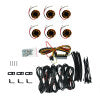 KC HiLiTES Cyclone V2 LED - Rock Light - 6-Light System - Amber - 5W Flood Beam