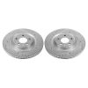 Power Stop 17-19 Audi A4 Rear Evolution Drilled & Slotted Rotors - Pair