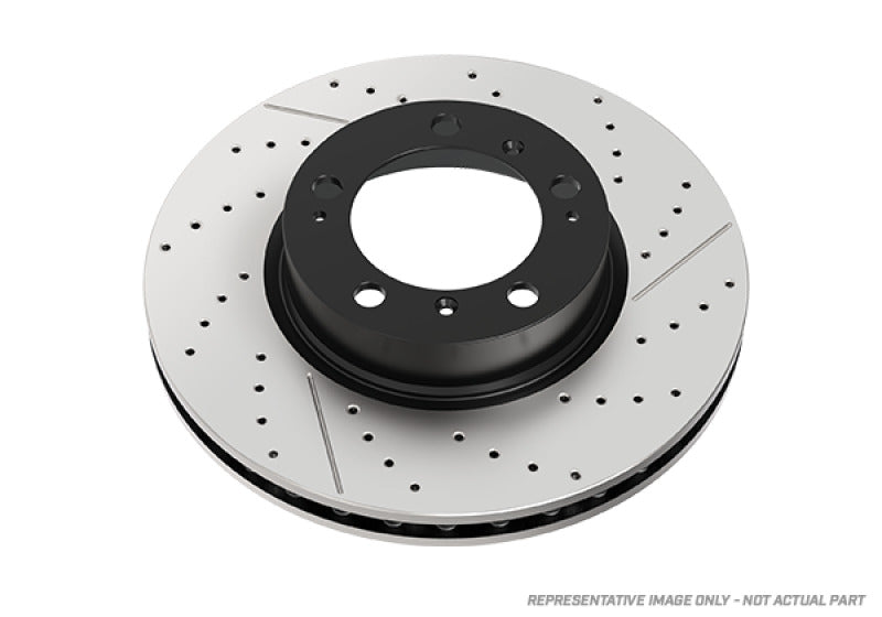 DBA 05-06 Porsche Boxster S (w/Iron Rotor) Front Left En-Shield OE Drilled Rotor