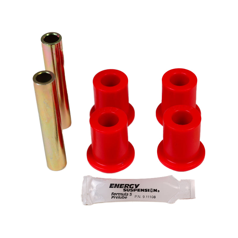 Energy Suspension Universal Bushing 1.25 Id Eye/3.50Lg. 7/16 Bolt Fabr Flange Style - Red