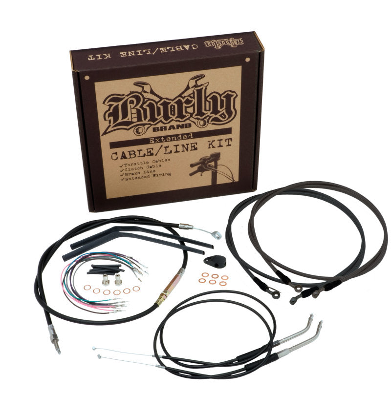 Burly Brand Control Kit 12in T-Bar Black