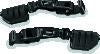Kuryakyn Ergo II Trident Dually ISO Pegs With Long Arms Gloss Black