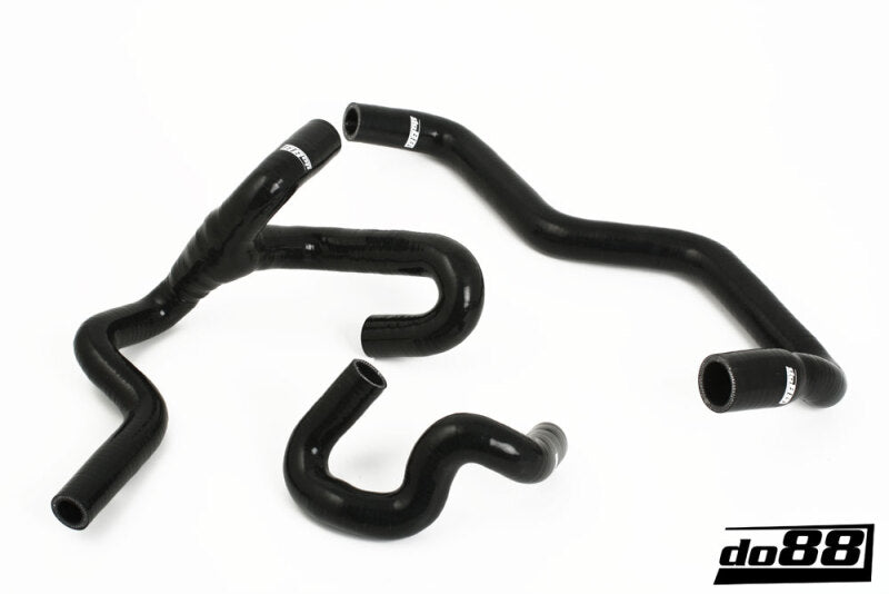 do88 SAAB 9-5 98-10 Heater Hoses for Cars w/Water Valve Black