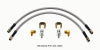 Wilwood Flexline Kit 18inch M10x1.50 IF 1/8-27 NPT 90 Degree