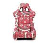 NRG FRP Bucket Seat PRISMA Oriental Longevity Plate Edition W/ Gold Pearlized Back - Large