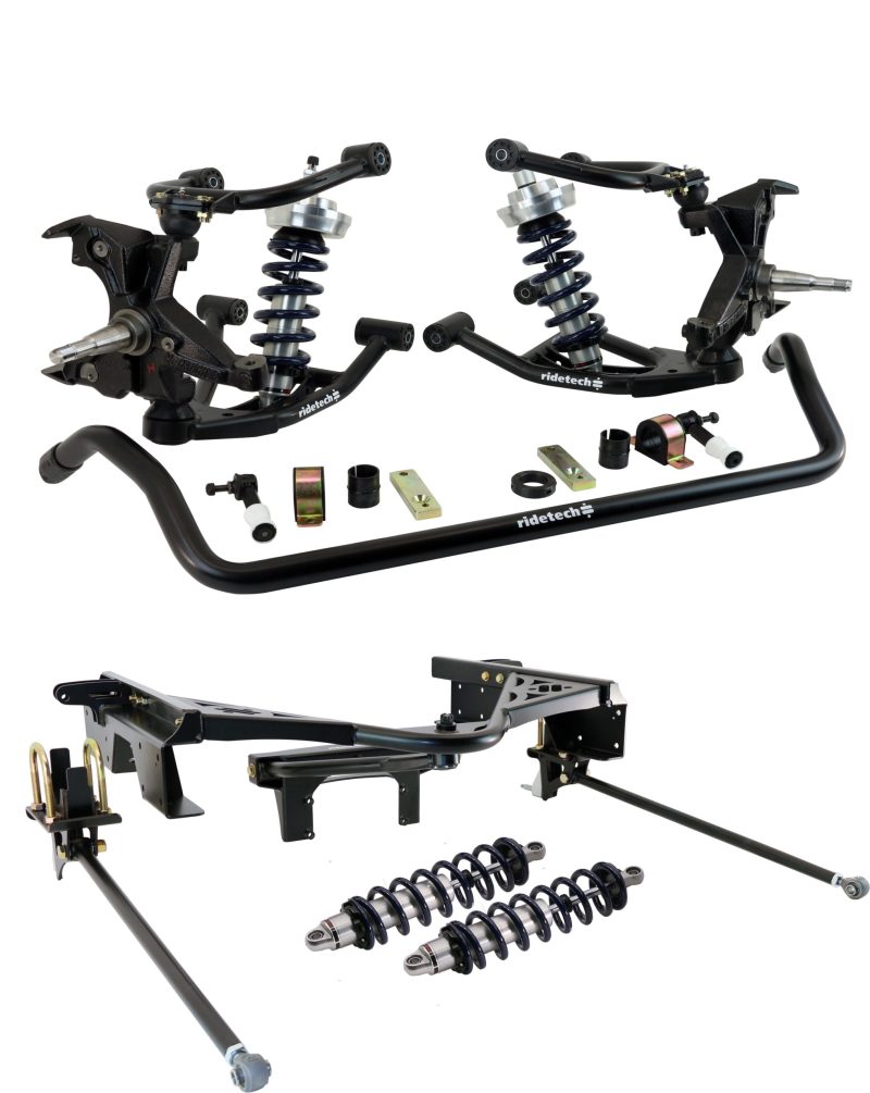Ridetech 88-98 Chevy C1500 2WD CoilOver Suspension System 14 Bolt Rear Wishbone w/ HD Drop Spindles