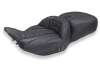 Mustang 23-26 Harley CVO Road Glide, Street Glide, Heated Deluxe ST 1pc 2Up Blk w/ Blk Thread